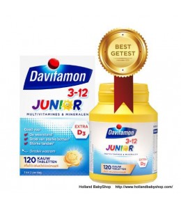 Davitamon Junior 3+ Chewable Vitamins Multifruits 120 pc  